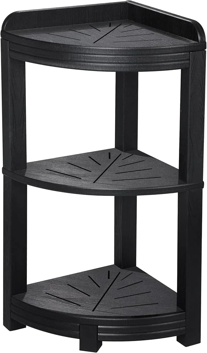 FRUITEAM Corner Shower Shelves for Bathroom, HDPE Waterproof Shower Shelf for Inside Shower, 3-Tier Free-Standing Shower Organizer, Space Saving Corner Storage for Toiletries, Bath Accessories - ModernBath