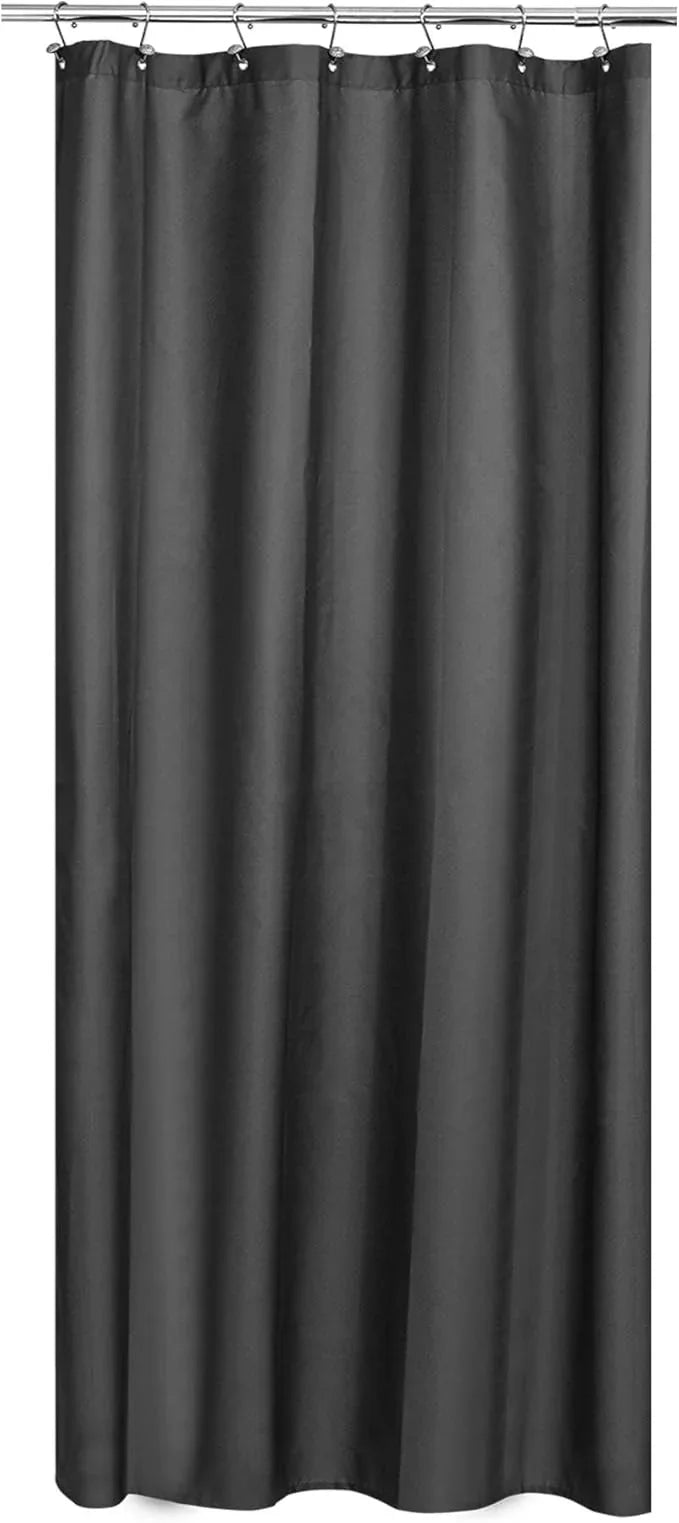 N&Y HOME Fabric Shower Stall Curtain or Liner 36 x 72 Inches - Hotel Quality, Machine Washable, Water Repellent - Graphite Gray, 36x72 - ModernBath