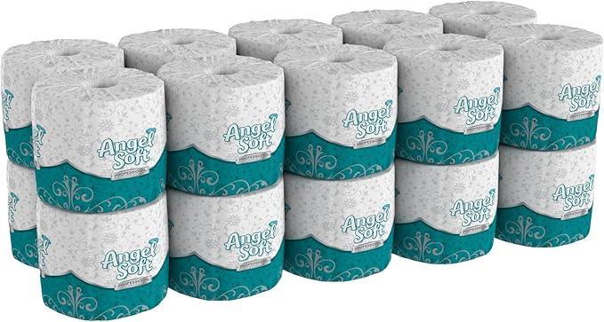 Georgia-Pacific Angel Soft Professional Series 2-Ply Embossed Toilet Paper, 16850, 450 Sheets Per Roll, 60 Rolls Per Case - ModernBath