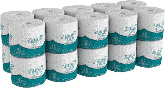Georgia-Pacific Angel Soft Professional Series 2-Ply Embossed Toilet Paper, 16850, 450 Sheets Per Roll, 60 Rolls Per Case - ModernBath