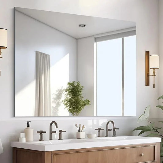 CILIBER Frameless Mirror, 40x48 Inch Large Bathroom Mirrors for Wall Over Sink, Upgraded Shatterproof Vanity Mirror with Polished Edge for Bathroom,Bedroom,Living Room and Entryway - ModernBath