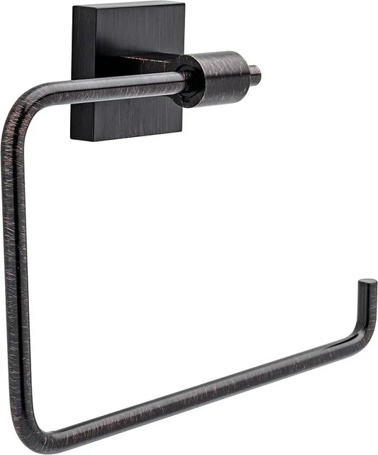 Franklin Brass Maxted (1-Pack) Hand Towel Holder Venetian Bronze Towel Racks for Bathroom Wall Square Towel Ring Holder for Bath Towel Hanger for Kitchen, Bathroom Accessories MAX46-VBR - ModernBath