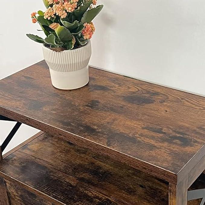 Rustic Brown Farmhouse Storage Cabinet with Barn Doors and Shelves, Freestanding Kitchen Pantry Storage Cabinet, Coffee Bar Station, Hutch Cupboard for Kitchen, Dining Room, Livingroom - ModernBath