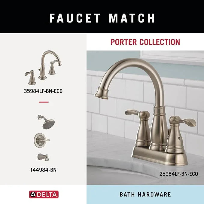 Delta Faucet Porter Toilet Paper Holder, SpotShield Brushed Nickel , Bathroom Accessories, PTR50-BN - ModernBath
