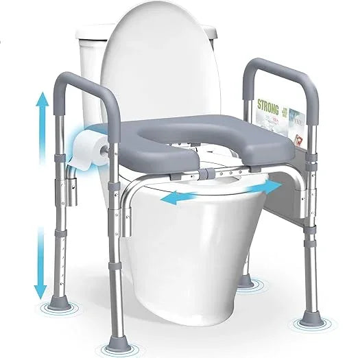 Protraverse Raised Toilet Seat with Handles,Adjustable Height & Width 400lb Capacity Toilet Seat Risers,Secure Support for Seniors, Bariatric & Disabled,Fit Any Toilet for Easy & Independent Use - ModernBath