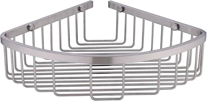 orhemus 304 Stainless Steel Shower Caddy Corner Basket Shelf Bathroom Organizer Wall Mounted Storage, Brushed Nickel - ModernBath