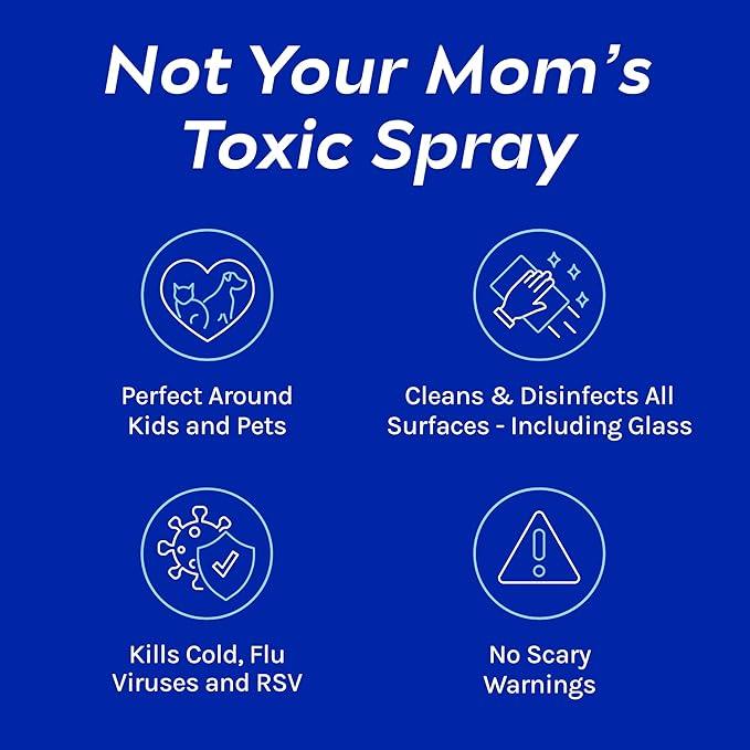 CleanBoss Botanical Disinfectant - 24 oz (Pack of 2) - Multi-Surface Cleaner - Kills 99.9% of Germs + Cold & Flu Viruses - Fresh Thyme Scent - No Rinse on Food Contact Surfaces - Pet Friendly - ModernBath