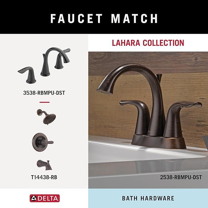 Delta Lahara (1-Pack) Hand Towel Holder Venetian Bronze Towel Racks for Bathroom Wall Round Towel Ring Holder for Bath Towel Hanger for Kitchen, Bathroom Accessories 73846-RB - ModernBath