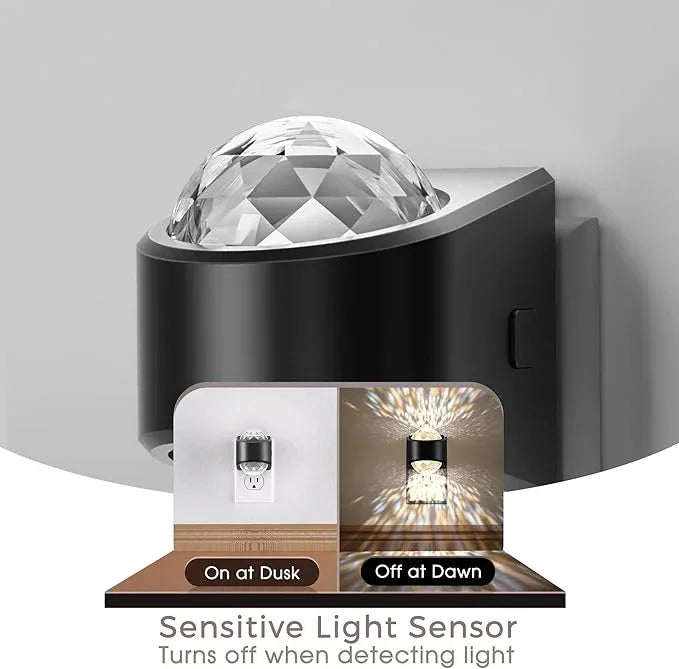 Briignite Night Light, Night Lights Plug into Wall, LED Projector Night Light, Soft White for Bedroom, Dimmable Brightness Dusk to Dawn Nightlight for Kids, Nursery, Bathroom, Home Decor, Gaming Room - ModernBath