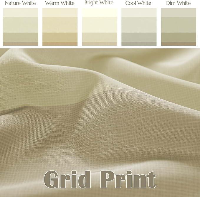jinchan Small Stall Shower Curtain 48x72 Inches Ombre Wood Taupe Striped Shower Curtains for Bathroom Gradual Color Waterproof Fabric Minimalist Modern Neutral with 8 Hooks - ModernBath