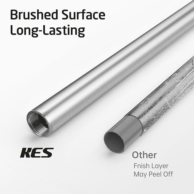 KES Freestanding Toilet Paper Holder Stand with Reserve Toilet Paper Storage for Bathroom SUS304 Stainless Steel Brushed Steel, BPH286S1B-2 - ModernBath