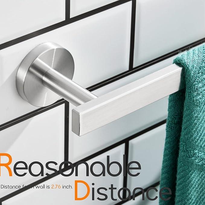 36 Inch Bathroom Towel Bar Bath Towel Rack Kitchen Towel Holder Long Towel Rails Wall Mounted SUS304 Stainless Steel Brushed Nickel AN4001BR-L36 - ModernBath