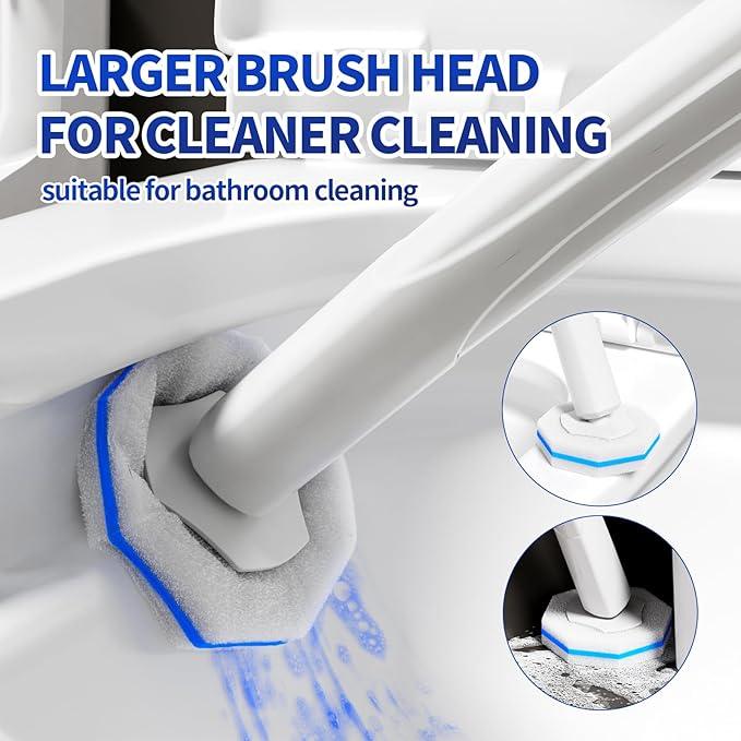 60PCS Toilet Wand Refills Compatible with Clorox Toilet Wand. Disposable Toilet Brush Refills. Bathroom Cleaning. Disposable Toilet Bowl. High-Density Disposable Toilet Brush Scrubber - ModernBath