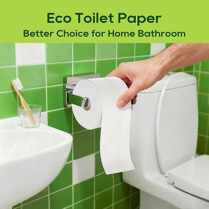 ECOLipak Bamboo Toilet Paper, Septic Safe Toilet Tissue, 16 Double Rolls, 320 Sheets Per Roll, Tree Free, Non Toxic, 2 Ply, Soft and Absorbent, Eco Friendly Dye-Free Paper - ModernBath