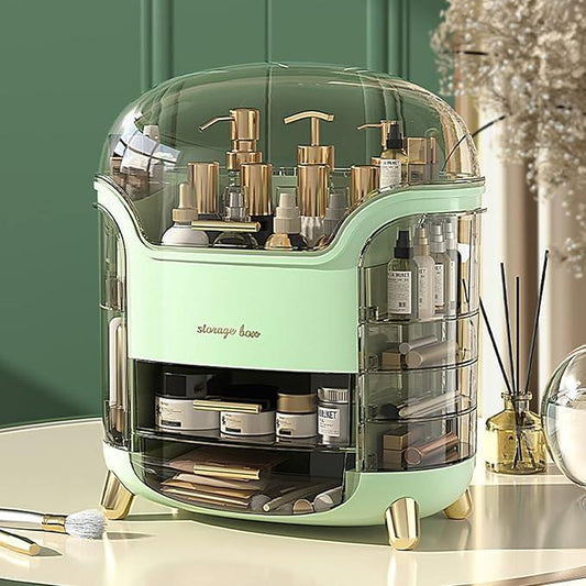 Omeily Upgrade Large Makeup Organizer Countertop Vanity Organizer Cosmetic Organizer Makeup Storage Box Bathroom Counter Organizer Perfume Skincare Organizers Gift Women Clear Design Easy Visibility - ModernBath