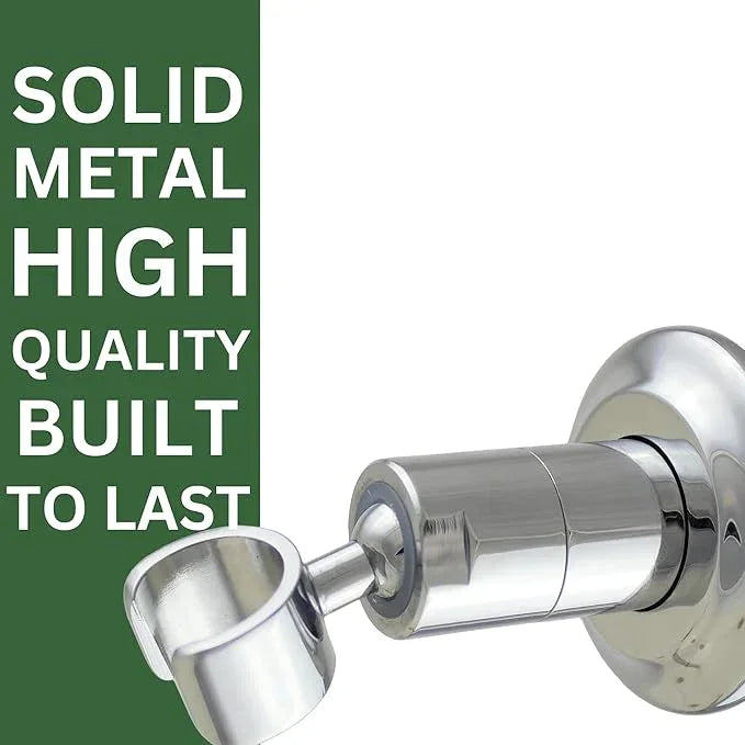 High Sierra® - Solid Metal Wall Mounted Holder for Handheld Shower Heads - Polished Chrome Finish - ModernBath