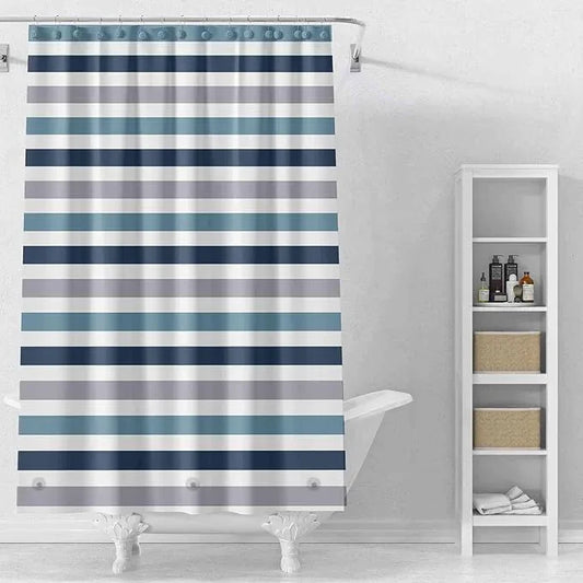 TIKABC Shower Curtain Liner, 4G PEVA Shower Liner, Plastic Waterproof Shower Curtains, 72x72 inch with Grommet Holes 3 Magnetic Weights - ModernBath