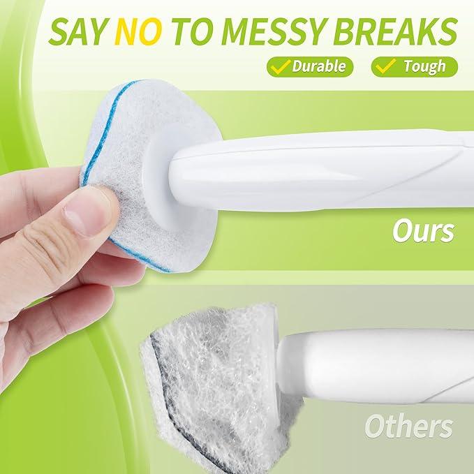 Toilet Bowl Cleaner Wand Refills Compatible with CLOROX, 63 Count Disposable Toilet Brush Refills, Replacement Heads for Toilet Cleaning System - ModernBath