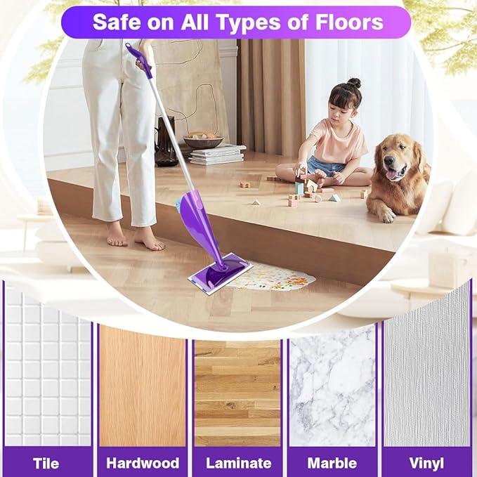Orighty Dry Mop Pads Refill Compatible with Swiffer Wet Jet, Multi-Layer Mopping Pads, Multi Surface WetJet Hardwood Floor Cleaner Spray Mop Pads Refills, 48 Count - ModernBath