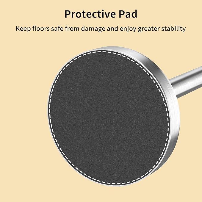 YUMORE Toilet Paper Holder Stand, Modern Style Freestanding Bathroom Tissue Roll Stand with Sturdy Base for Bathroom & Living Room (Brushed Nickel, 1 Roll) - ModernBath