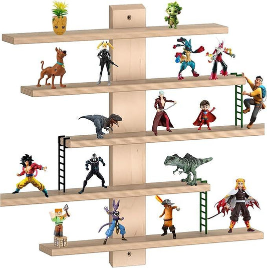 LUSTIGT Wall Shelf 14 5/8x14 5/8 – Modern Floating Shelf for Kids Room, Playroom & Home Décor | Durable Display Shelf for Toys, Books & Storage | Space-Saving Wall Mounted Shelf - ModernBath
