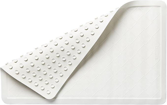 Rubbermaid Commercial Products Safti-Grip Bath Mat, Medium, White, Suction-Backed, Non-Slip for Commercial/Residential Use for Shower Stall/Bathtub/Bathroom - ModernBath