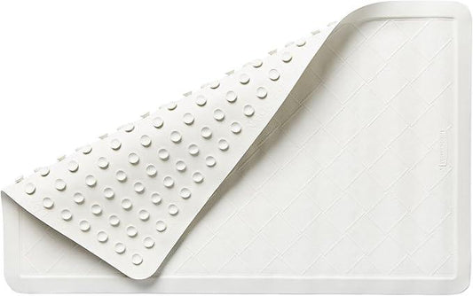 Rubbermaid Commercial Products Safti-Grip Bath Mat, Medium, White, Suction-Backed, Non-Slip for Commercial/Residential Use for Shower Stall/Bathtub/Bathroom - ModernBath