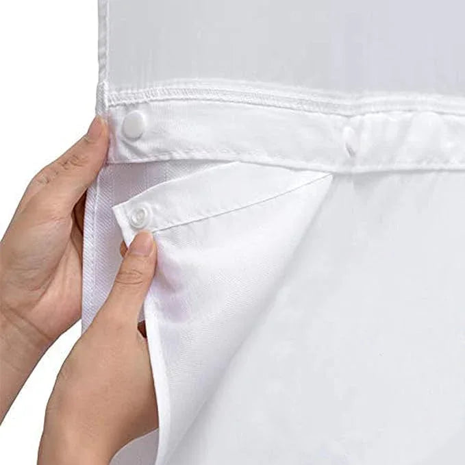 Conbo Mio 1 Pack Hotel Fabric Snap in Shower Curtain Liner Replacement Removable Water Repellent Liner for Bathroom Shower Curtain liner70W X 64H - ModernBath