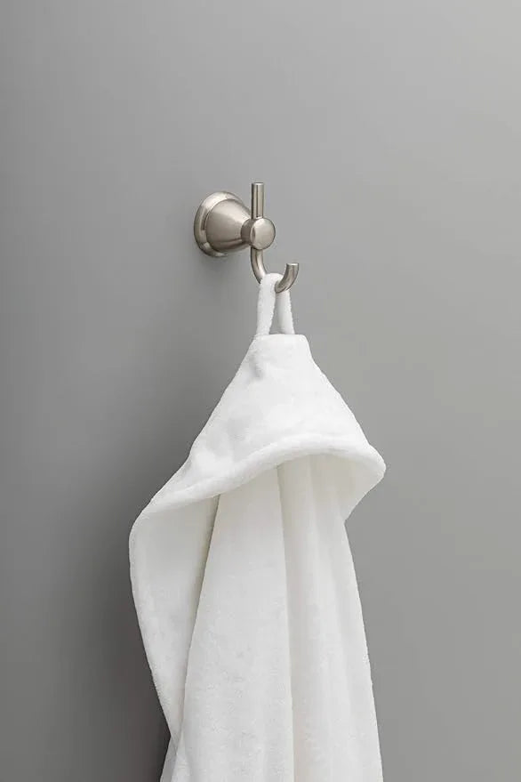 Franklin Brass Kinla 5-Piece Bathroom Set Satin Nickel 18" and 24" Towel Bar Racks, Toilet Paper Holder, Ring, Hook KIN5PC-SN - ModernBath