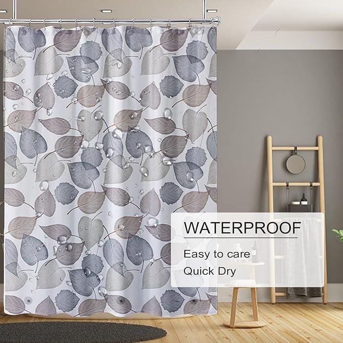 TIKABC Shower Curtain Liner, 4G PEVA Shower Liner, Plastic Waterproof Shower Curtains, 72x72 inch with Grommet Holes 3 Magnetic Weights - ModernBath