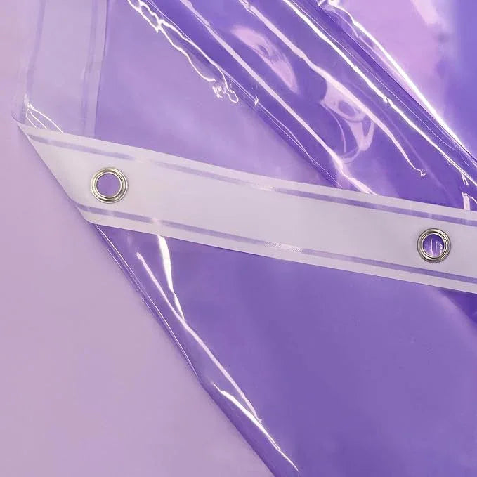 Barossa Design Extra Long Shower Curtain Liner with 3 Magnets - 72" x 84" XL, Waterproof PEVA Lightweight Shower Liner for Bathroom, PVC Free, Metal Grommets - Clear Lavender, 72x84 - ModernBath