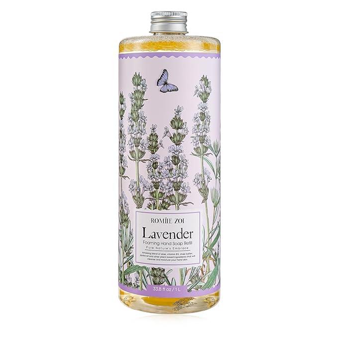ROMIIE ZOI Foaming Hand Soap Refill, Lavender, Gentle & Moisturizing Formula, 1 L/ 33.8 FL OZ - ModernBath