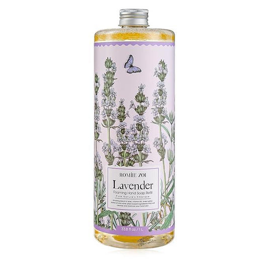 ROMIIE ZOI Foaming Hand Soap Refill, Lavender, Gentle & Moisturizing Formula, 1 L/ 33.8 FL OZ - ModernBath