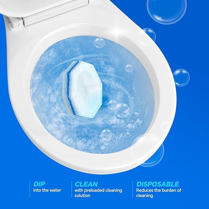 2X Cleaning Power Upgrade Formula Toilet Wand Refills for Clorox, 150 Count Disposable Toilet Bowl Cleaner Wand Refills - No Falling Apart, Fits Most Brand Toilet Brushes Cleaning System - ModernBath