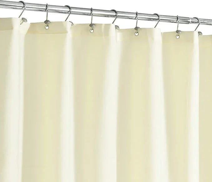 N&Y HOME Fabric Shower Curtain or Liner with Magnets - Cream Shower Curtain for Bathroom with Hotel Quality, Machine Washable - Sand, 72x72 - ModernBath