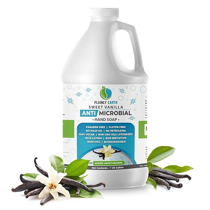 Antimicrobial Hand Soap - Antibacterial Hand Soap Moisturizing - 1 US Gallon Liquid Hand Soap - Refill Antibacterial Gallon - Moisturizing Hand Soap Antibacterial - Gentle Hand Soap, Sweet Vanilla - ModernBath