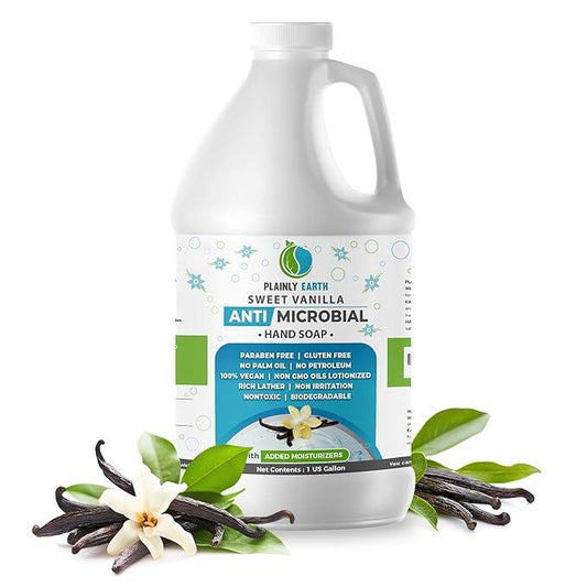 Antimicrobial Hand Soap - Antibacterial Hand Soap Moisturizing - 1 US Gallon Liquid Hand Soap - Refill Antibacterial Gallon - Moisturizing Hand Soap Antibacterial - Gentle Hand Soap, Sweet Vanilla - ModernBath