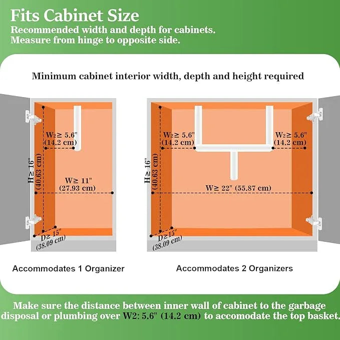 REALINN Under Sink Organizer, Pull Out Cabinet Organizer 2 Tier Slide Out Sink Shelf Cabinet Storage Shelves, Under Sink Storage for Kitchen Bathroom Cabinet, White, 1 Pack - ModernBath
