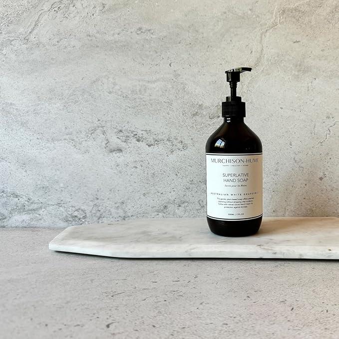 Murchison-Hume Luxury Vegan Hand Soap with Pump Dispenser, Moisturizing Hand Wash, SLS, Paraben & Cruelty-Free, 17oz (Australian White Grapefruit) - ModernBath