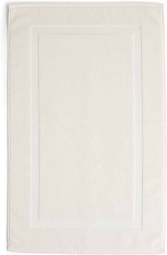 Preston Lane Douro Bath Mat – 100% Cotton, Plush & Absorbent Quick-Dry Bathroom Rug – Hotel-Quality Floor Mat for Shower or Tub, Made in Portugal, Alabaster - ModernBath