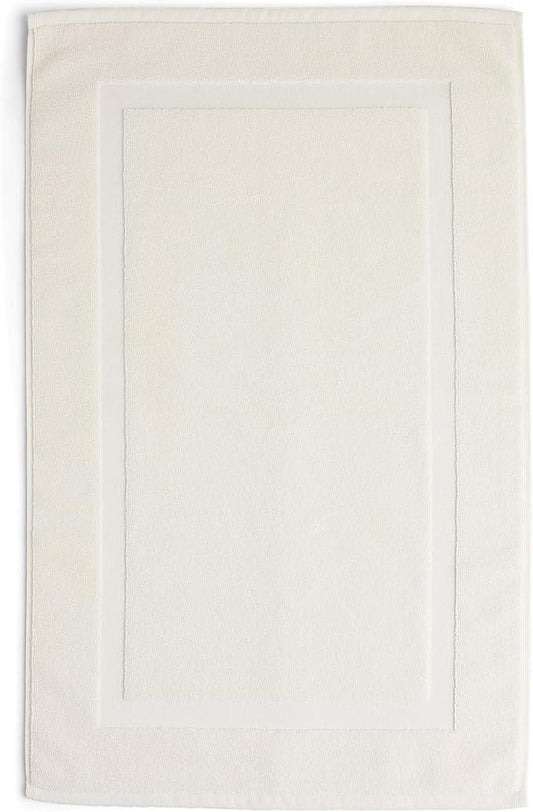 Preston Lane Douro Bath Mat – 100% Cotton, Plush & Absorbent Quick-Dry Bathroom Rug – Hotel-Quality Floor Mat for Shower or Tub, Made in Portugal, Alabaster - ModernBath