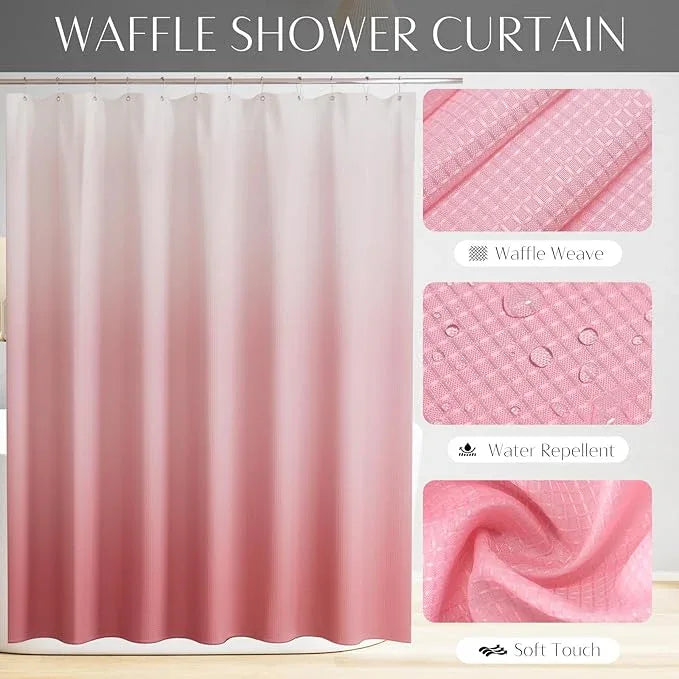 WSBArt 32PCS Bathroom Accessories Set Bathroom Set,White Shower Curtain Set,Bath Towel Set,Hand Towel,Toilet Brush,Trash Can & 3PCS Soap Dispenser - ModernBath