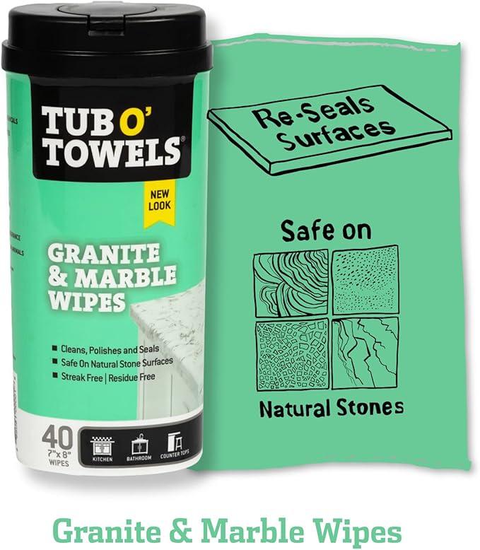 Tub O' Towels Household Cleaning Wipes Variety Pack, 7" x 8", 4-Pack - ModernBath