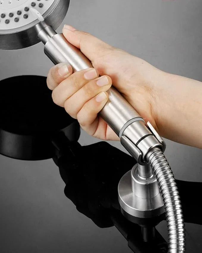 PHASAT Handheld Shower Head Holder Adjustable 304 Stainless Steel Handheld Shower Head Bracket Holder Wall Mount,Shower Wand Holder Brushed Nickel,A13021N - ModernBath