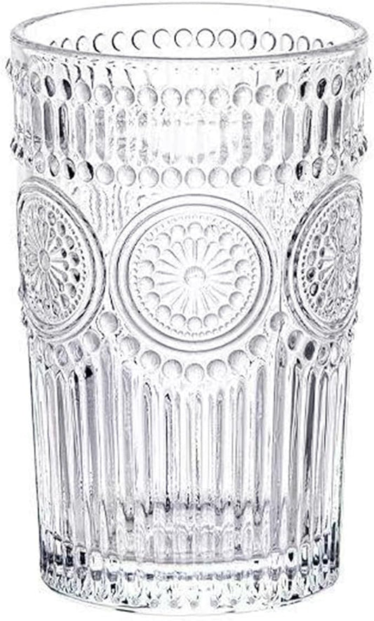 CAZAGA Glass Toothbrush Holders for Bathrooms, 12 oz Clear Tooth Brushing Dispenser, Small Tooth Brush Organizer for Vanity Countertop, Toothpaste Storage Stand, Tumbler Cup for Makeup Brushes