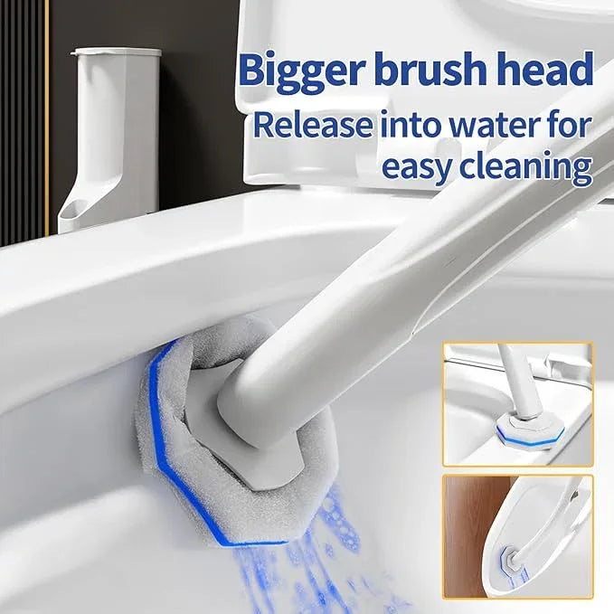 100pc Bulk Toilet Wand Refills - Disposable Toilet Brush Replacement Heads, Pack for Household Cleaning Bathroom cleaners Compatible Heads,washroom mats Brush Cleaning System,Clean Refill Pads. - ModernBath
