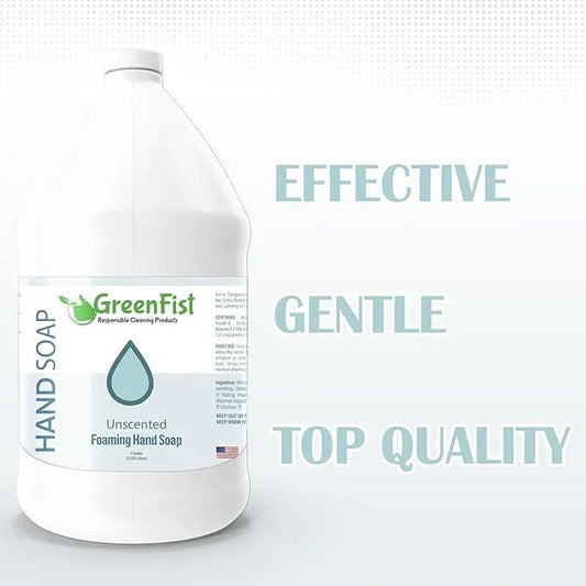 GreenFist Foaming Hand Soap Refills Unscented Jug Foam Refill Made in USA, 128 ounce (1 Gallon) - ModernBath