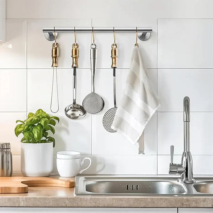 Bathroom Towel Bar, 16 Inch Towel Racks for Bathroom Wall Mounted, Heavy Duty Bathroom Towel Holder Organizer, Stainless Steel Home Modern Towel Rod, Brushed Nickel - ModernBath