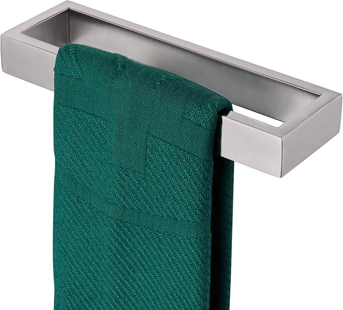 KOKOSIRI Towel Ring Brushed Nickel Hand Towel Hanger Holder 9-Inch Kitchen Rack Stainless Steel for Bathroom Hardware Wall Mount, 1 Pack B4008BR-L9 - ModernBath