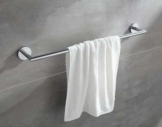 Towel Racks for Bathroom, Chrome Towel Bar, Wall Mounted Towel Holder, Modern Hotel Style Bath Towel Rail, Brass, 077070-CR Leo Series - ModernBath